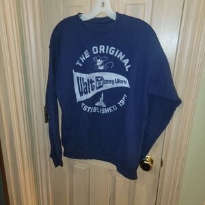 Mens Sz M Walt Disney Parks Iconic Retro Looking Mickey Mouse 1971 Sweatshirt